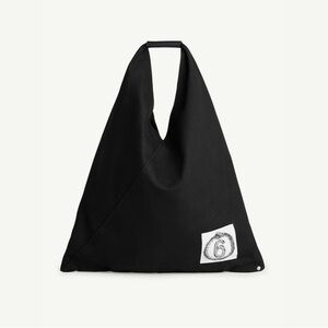 MM6 Maison Margiela Mesh Medium Tote Bag Japanese Bag Black Cotton Authentic